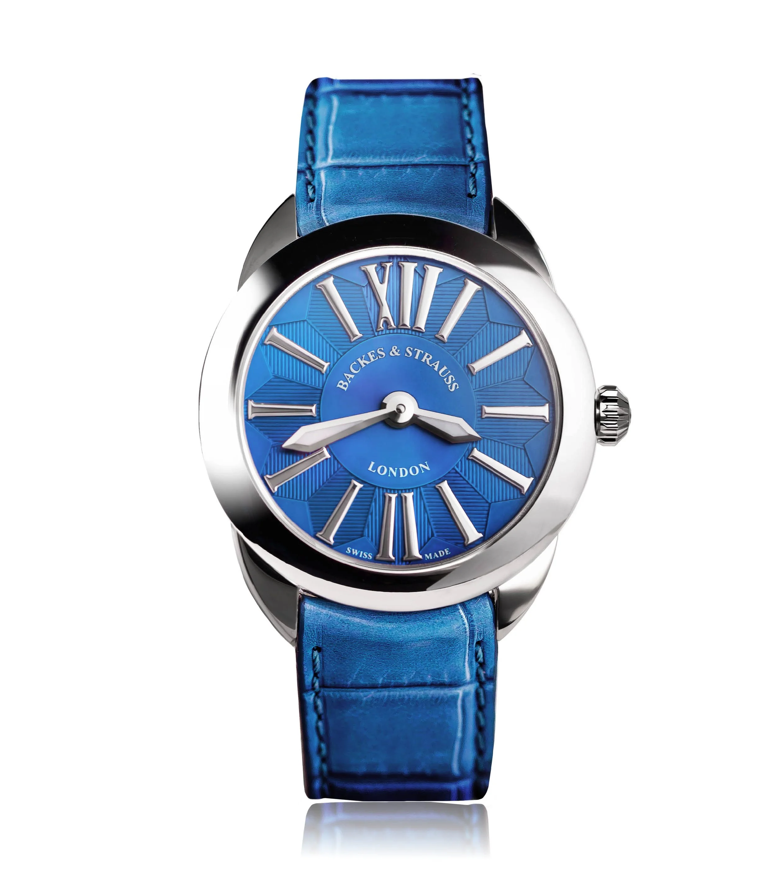 Mayfair 40 mm Stainless Steel Mechanical Diamond Watch – Shop